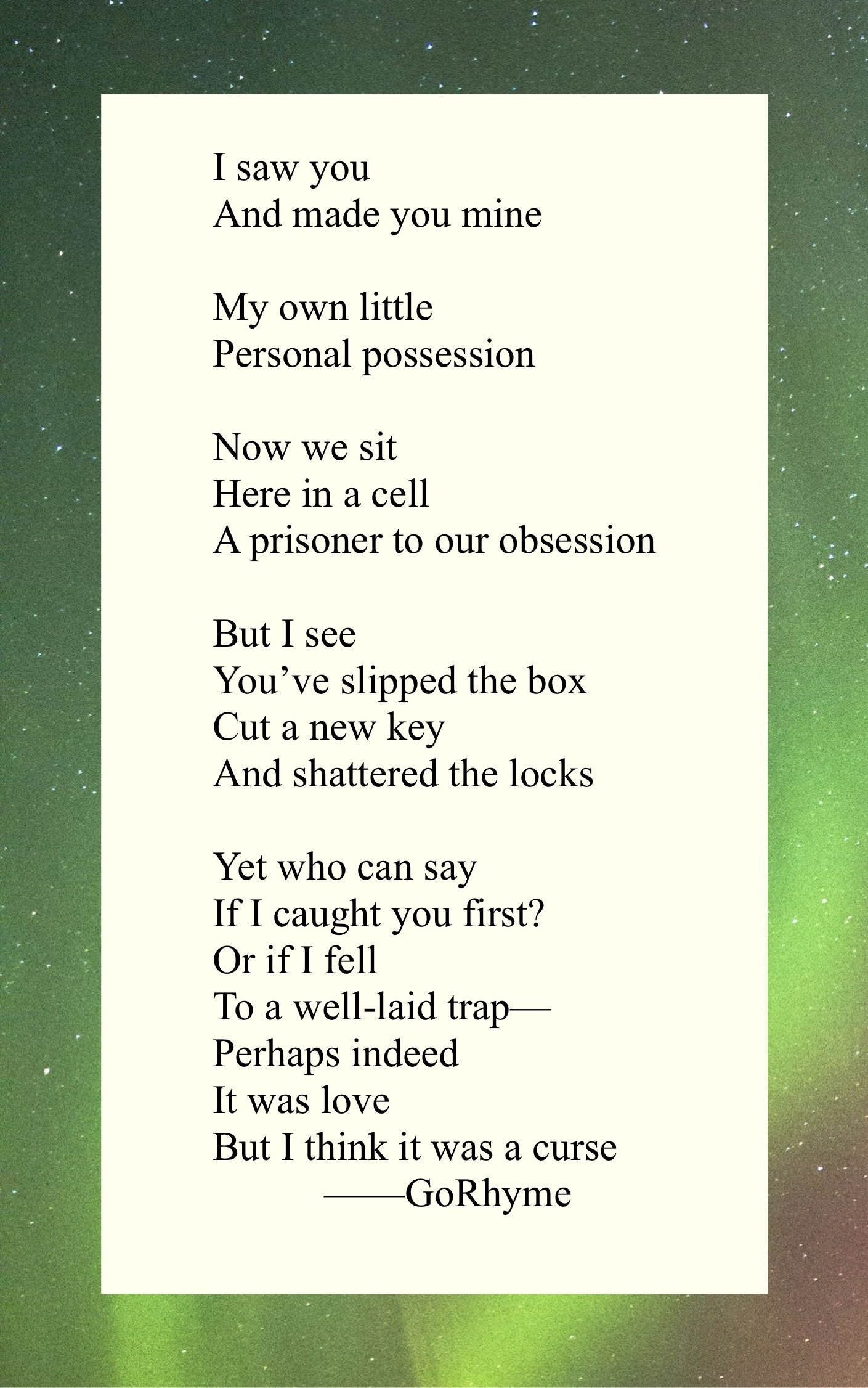 Poetry by Kelly Gray